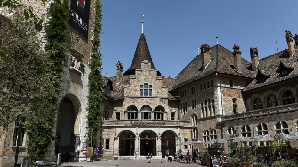 Castle-like courtyard of the Swiss National Museum in Zurich